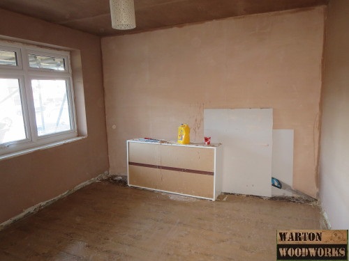 plastering of bedroom walls
